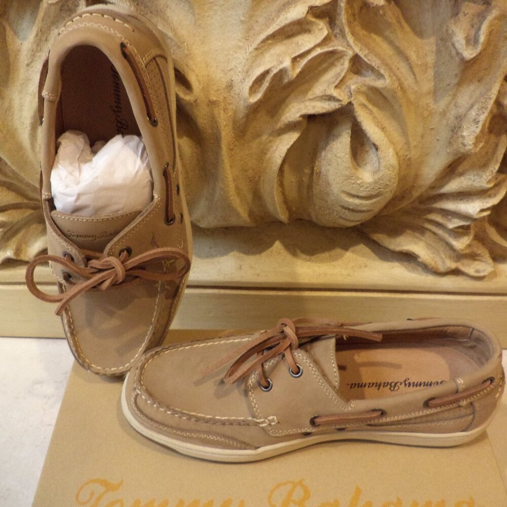 Tommy Bahama Men's Tan Boat Shoes